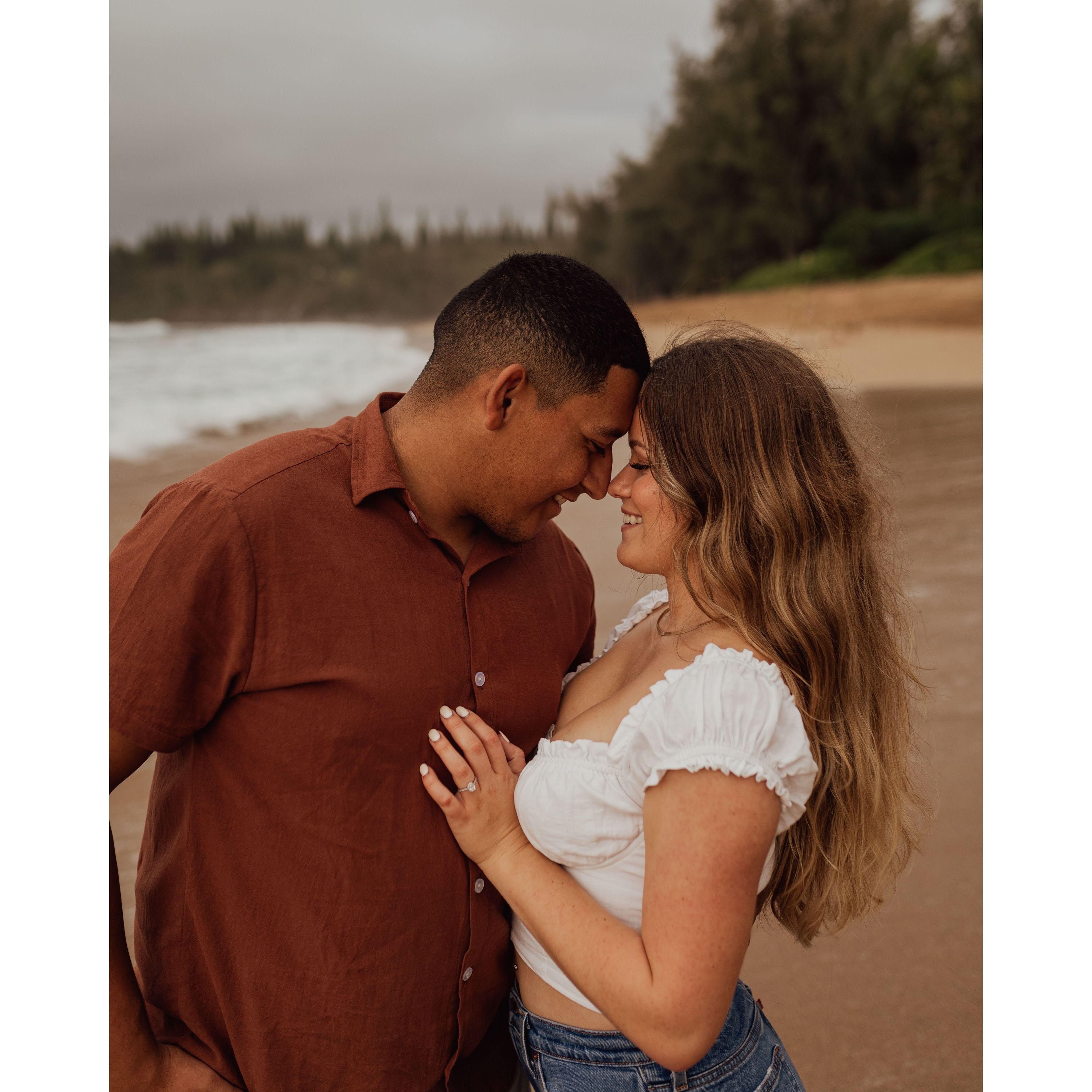 Engagement shoot in Maui