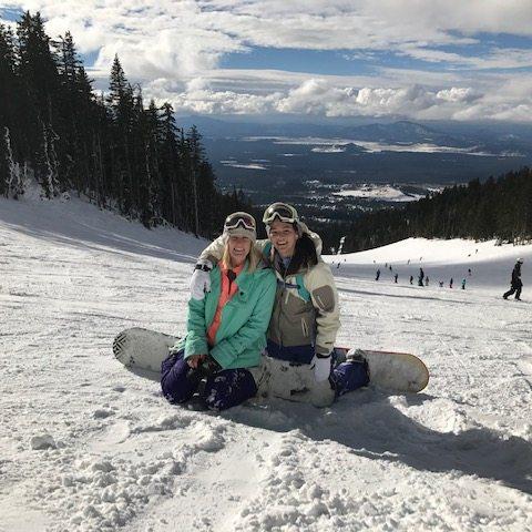 az snowboarding!