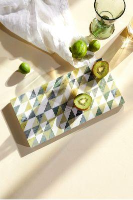 Geo Marble Serving Board