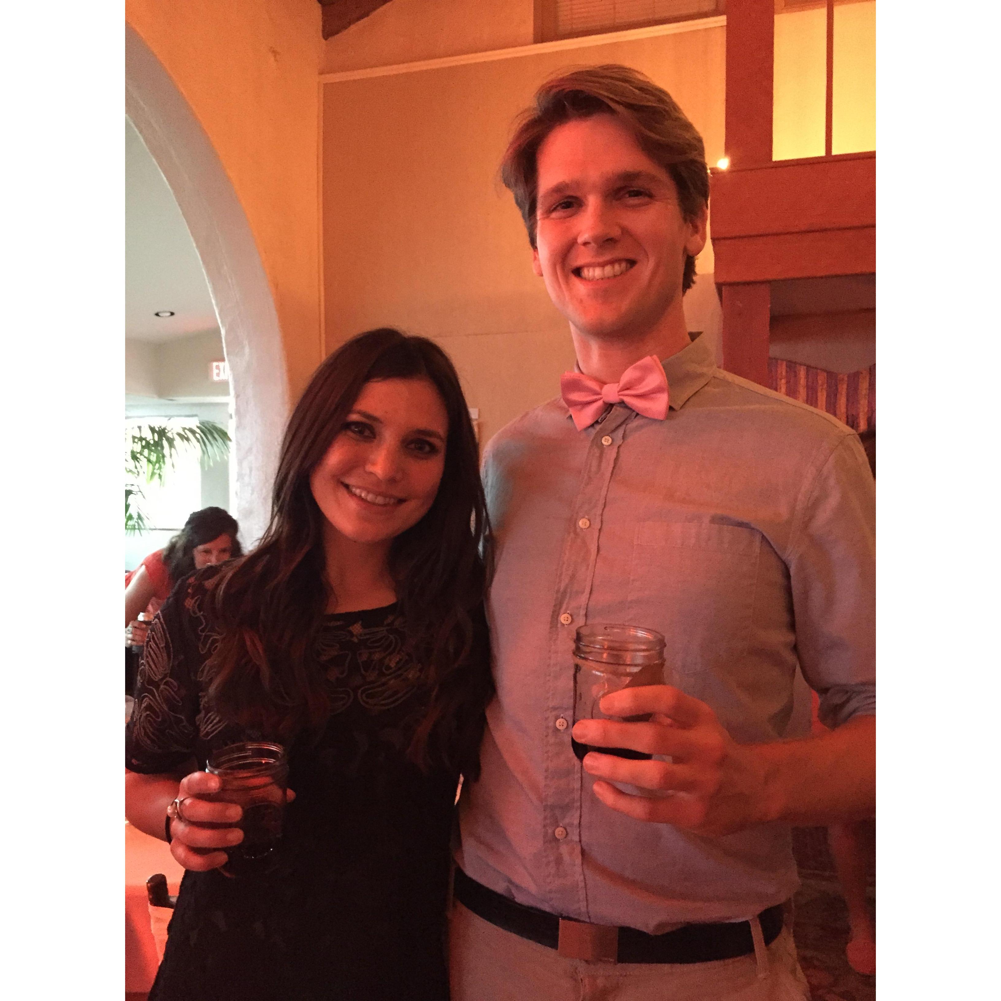 Back in the early days, right before we started dating. Ryan and Zamira's wedding in Santa Barbara. June 2015.