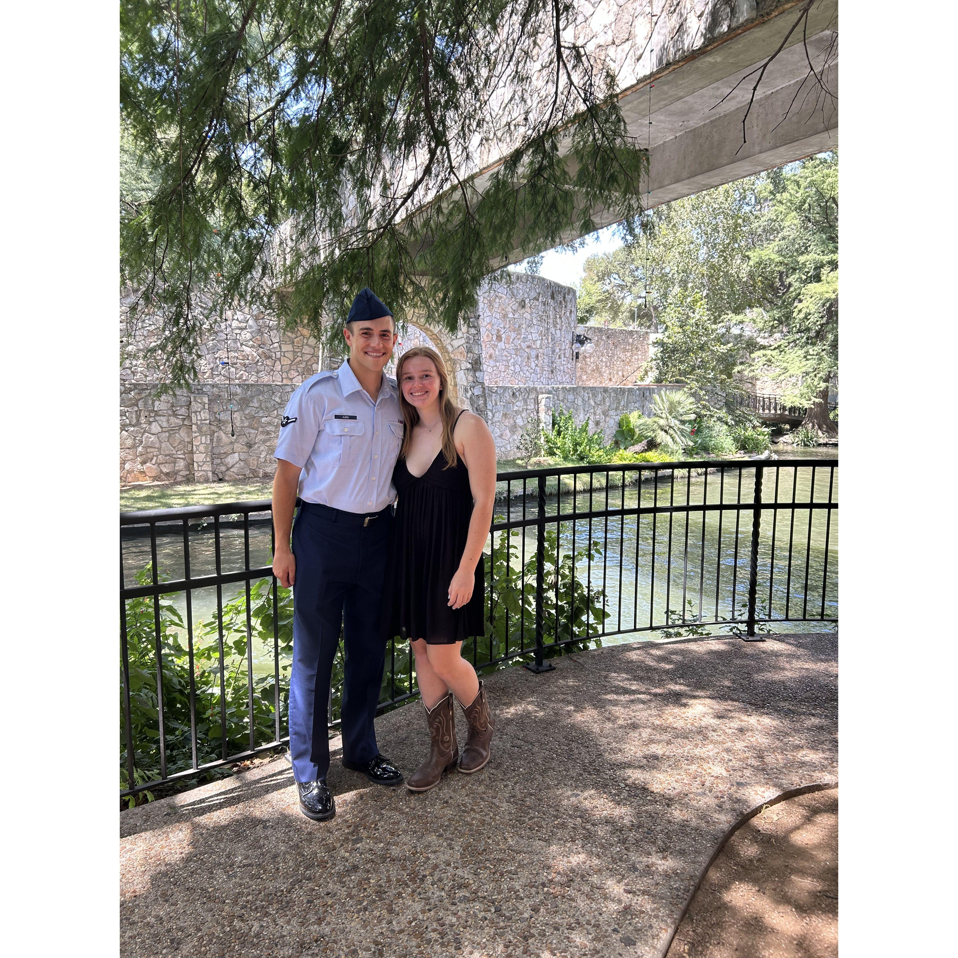 On the Riverwalk after Steven's Coin Ceremony