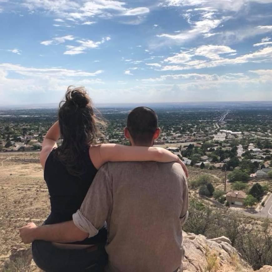 Exploring the Sandia hills in Albuquerque, New Mexico with Julieta & Stefan (July 2018)