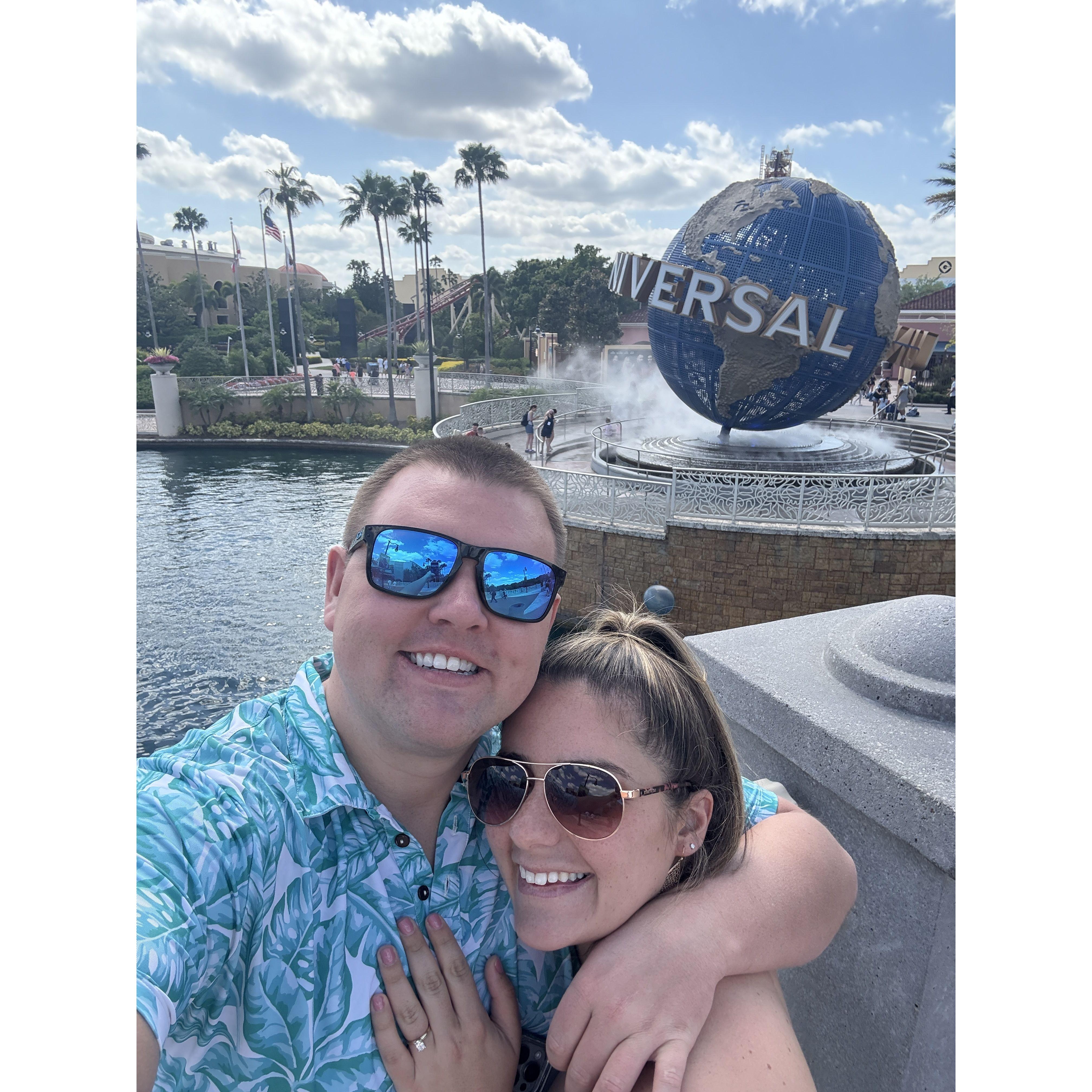 Orlando for Mike & Laura's wedding! (We forgot to take a picture there before Scott got pushed into the pool with his clothes on LOL)