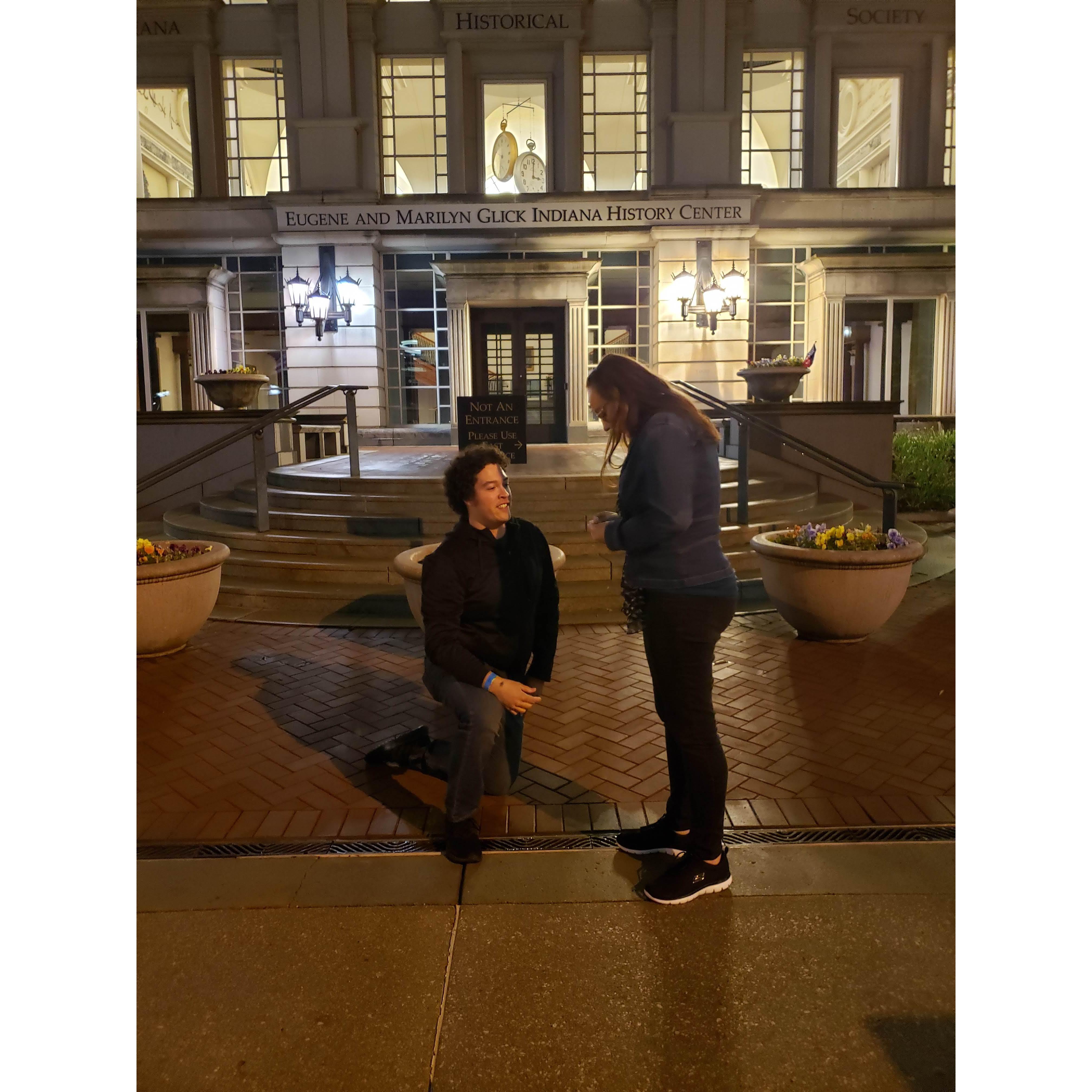 Alysha was shocked! But she said yes!