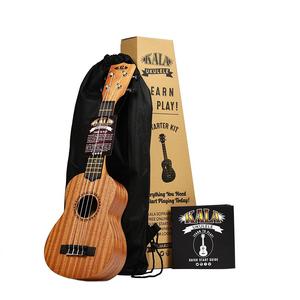 Official Kala Learn to Play Ukulele Starter Kit, Light Mahogany – Includes online lessons, tuner, and app