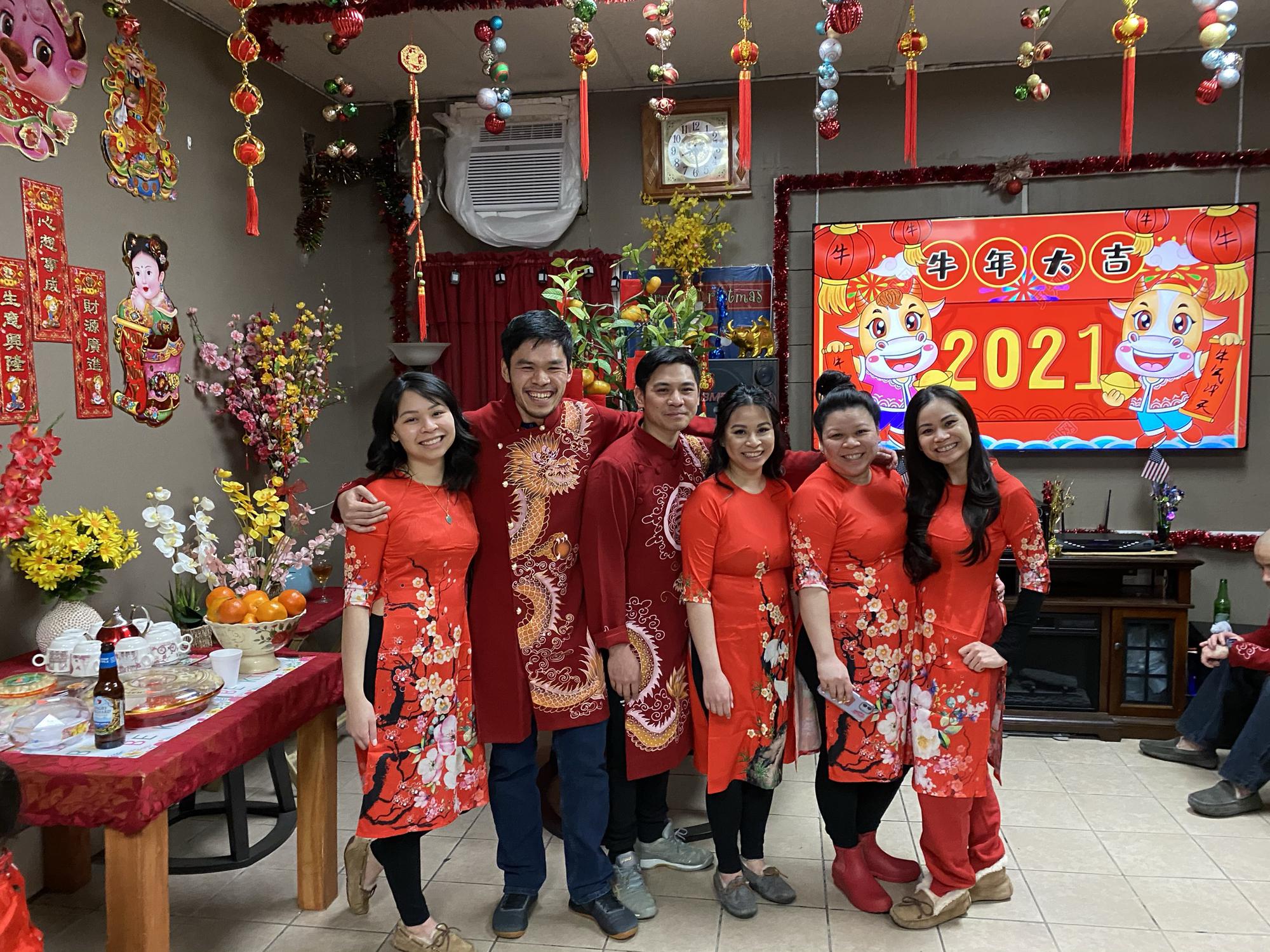 Michelle and all her siblings, Chinese New Year 2021