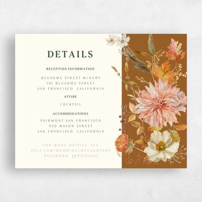 Dark Ochre, Brown Wedding Enclosure - Lysete