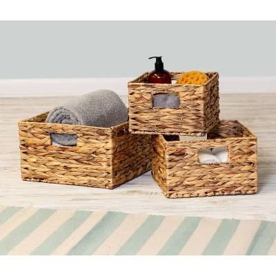 Honey-Can-Do 3pc Nesting Natural Baskets