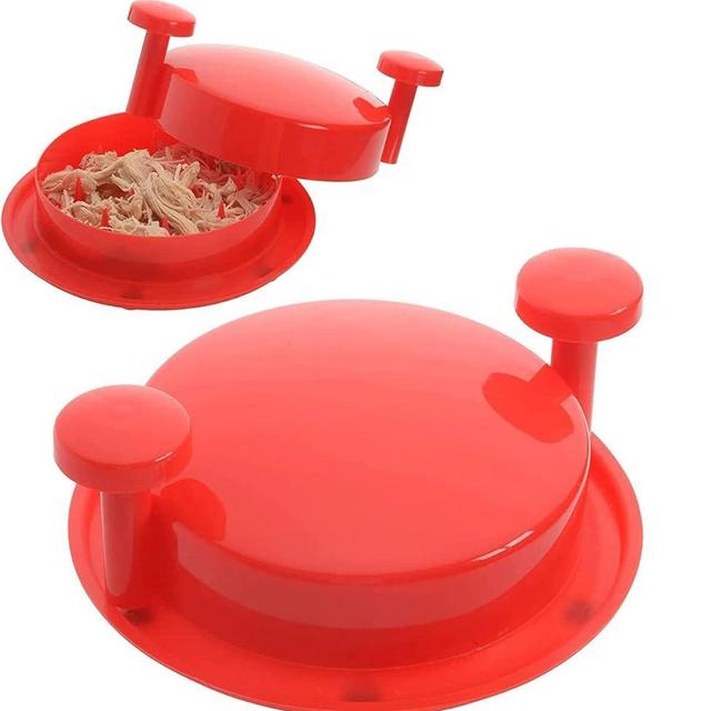 Chicken Shredder Shred Machine,Meat Shredder Tool with Shredder Meat Shredding Tool with Handles and Non-Skid Base,Shredder for Chicken and Chicken Grinder (red)