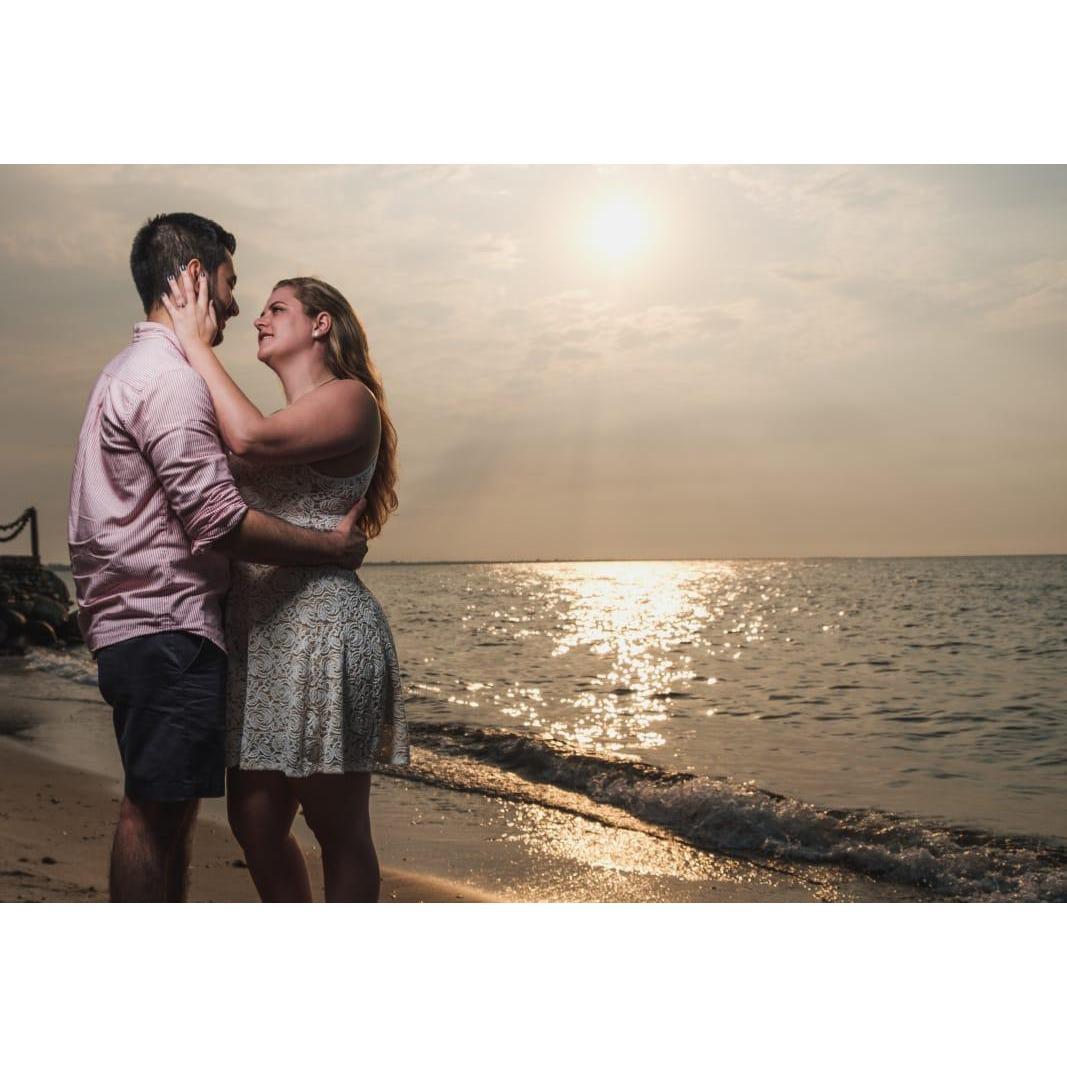 Moments after Marco got down on one knee.