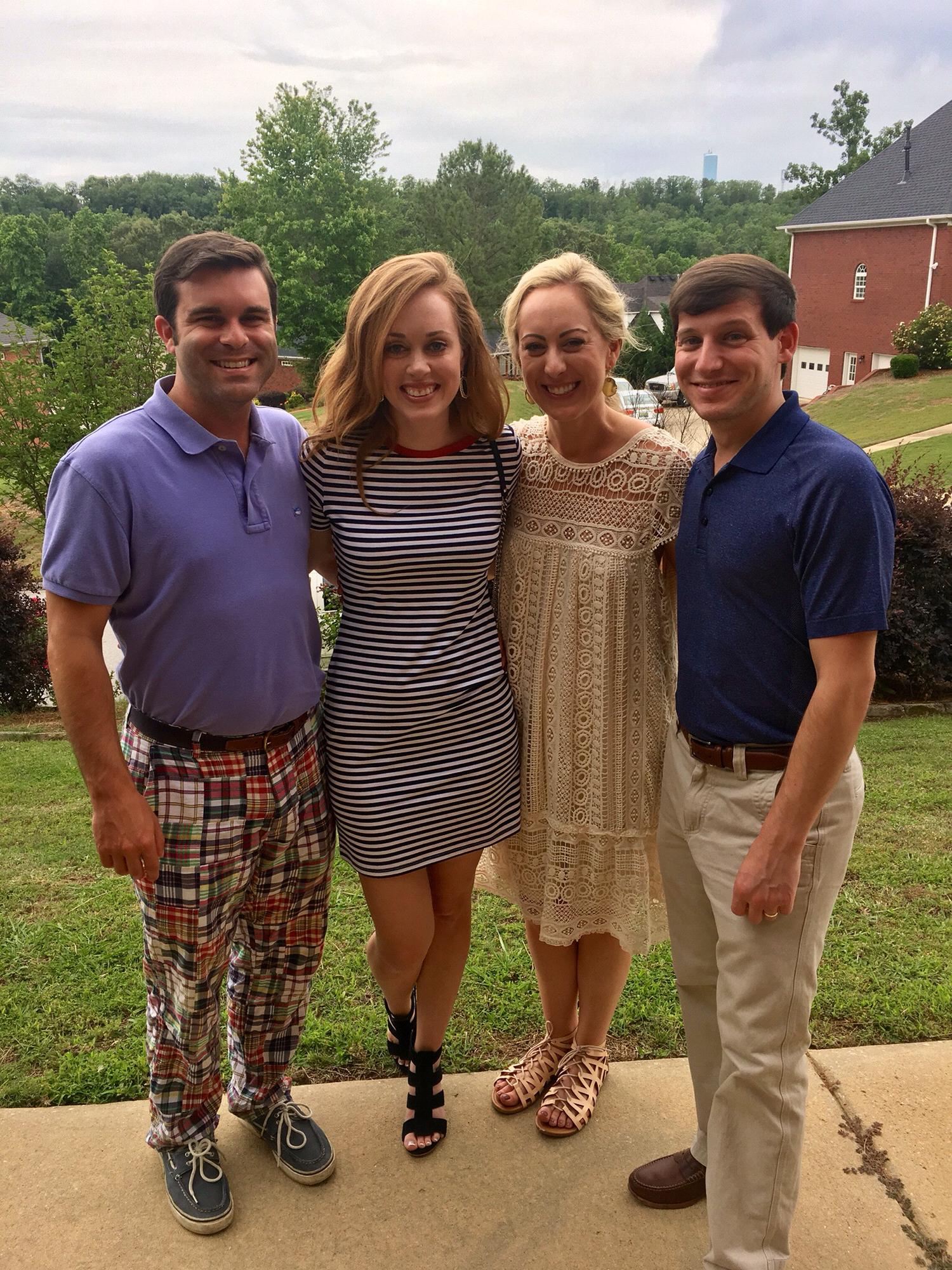 May 2017 - Birmingham, AL - Celebrating Mr. and Mrs. Uffinger at their brunch the day after their wedding.