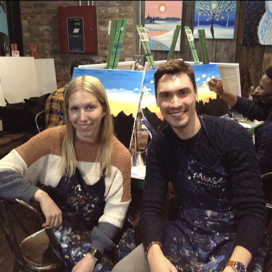 our first picture together on one of our first dates