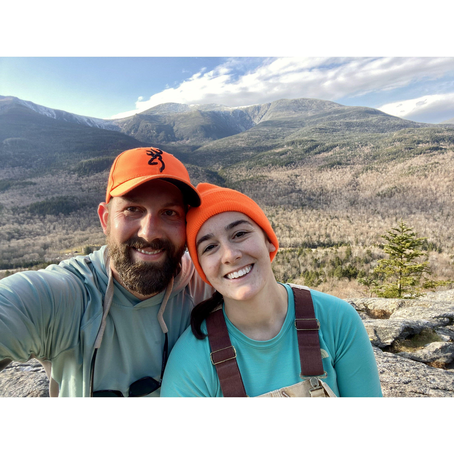 Hunting for our first Christmas tree in the White Mountains.