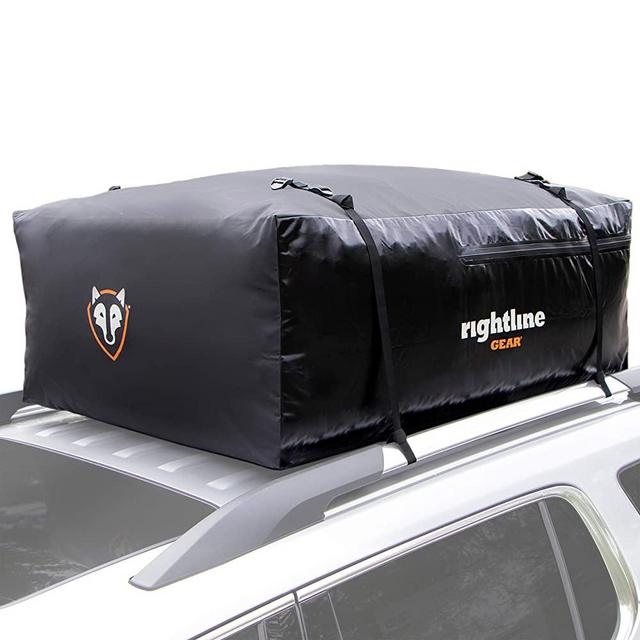 Rightline Gear Sport 3 Car Top Carrier, 18 cu ft, 100% Waterproof, Attaches With or Without Roof Rack