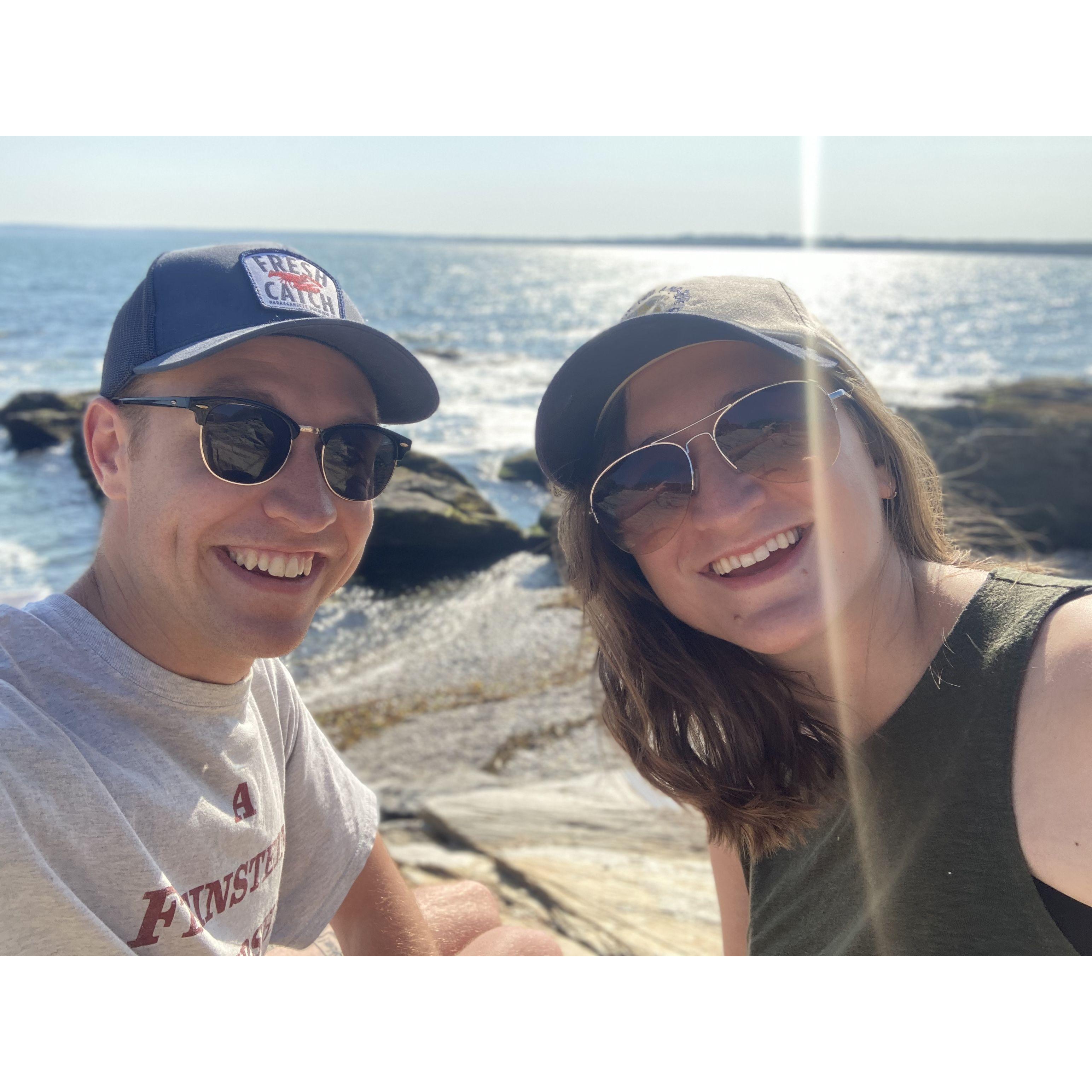 We love exploring Rhode Island together! This picture is from a summer day in Jamestown.
