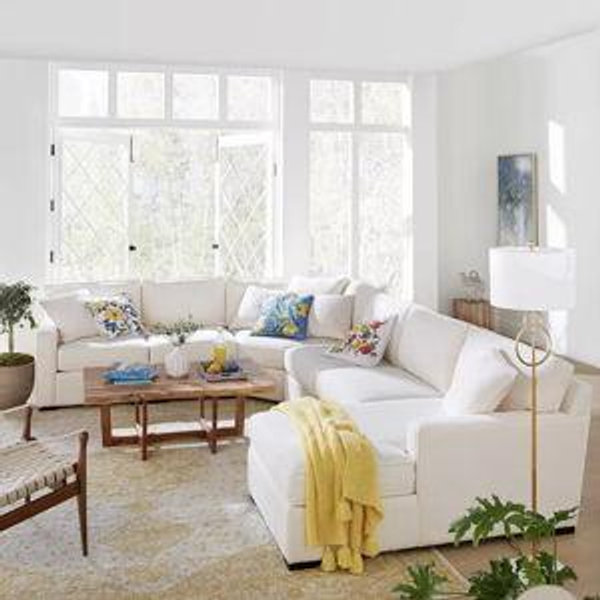 Radley 5-Piece Fabric Chaise Sectional Sofa