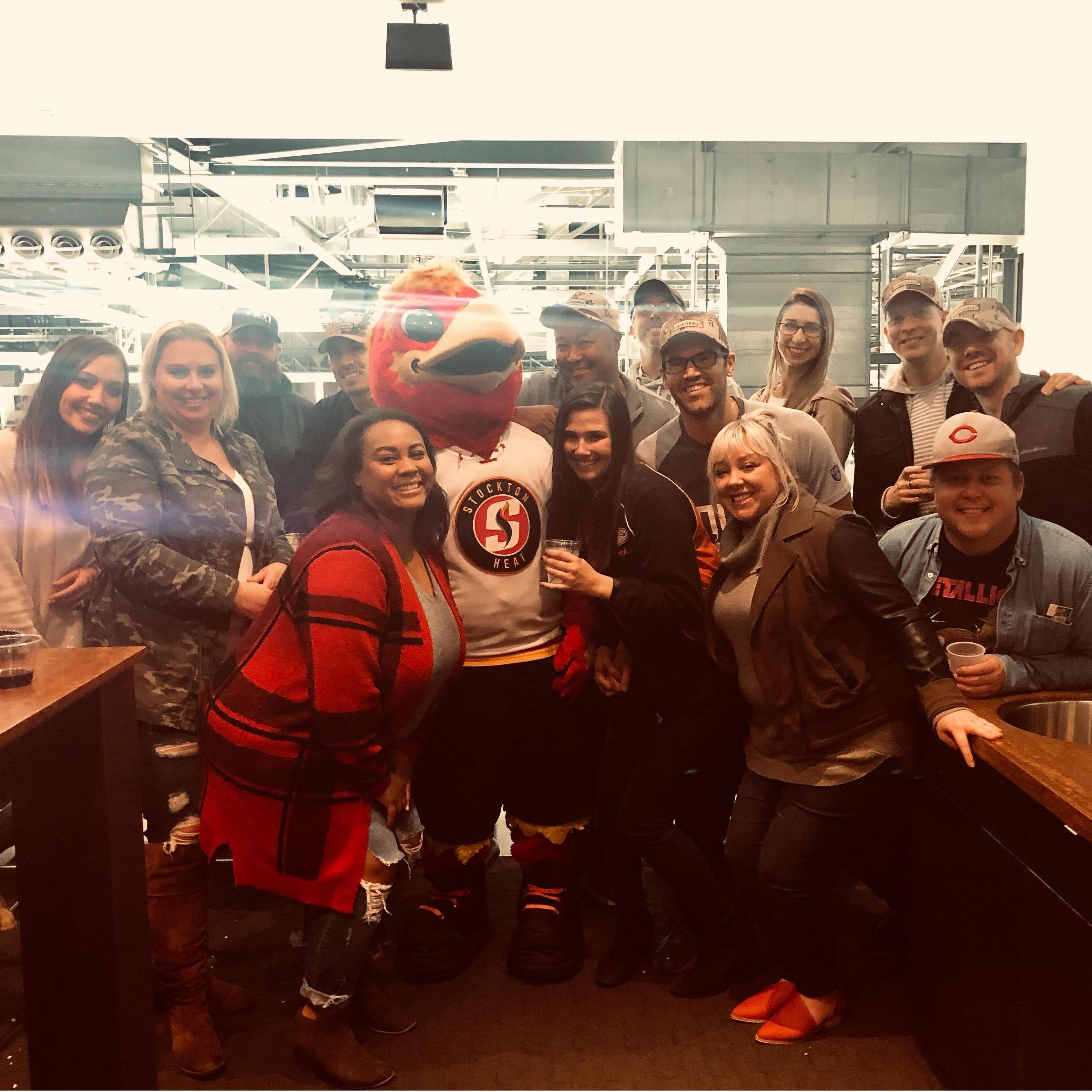 Heat hockey game in Stockton