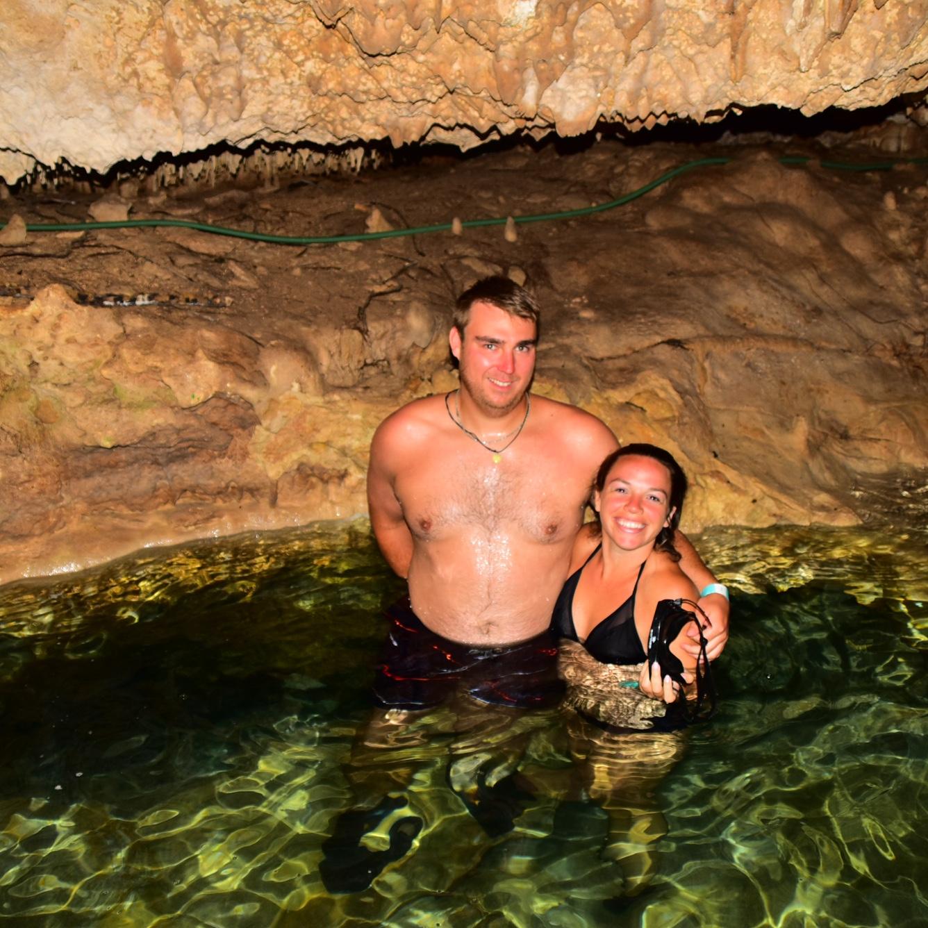 Also from our last visit to Cancun, we were able to tour a few cenotes and go swimming in this cave underground. There are lots of cool things to see and do.