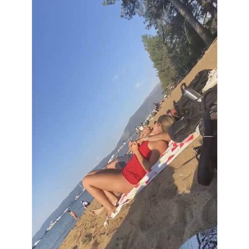 The first picture ever taken of us together during the "casual" stage. Catalina was sneakily taking a video of us to send to Sabrina while we were at Lake Tahoe.