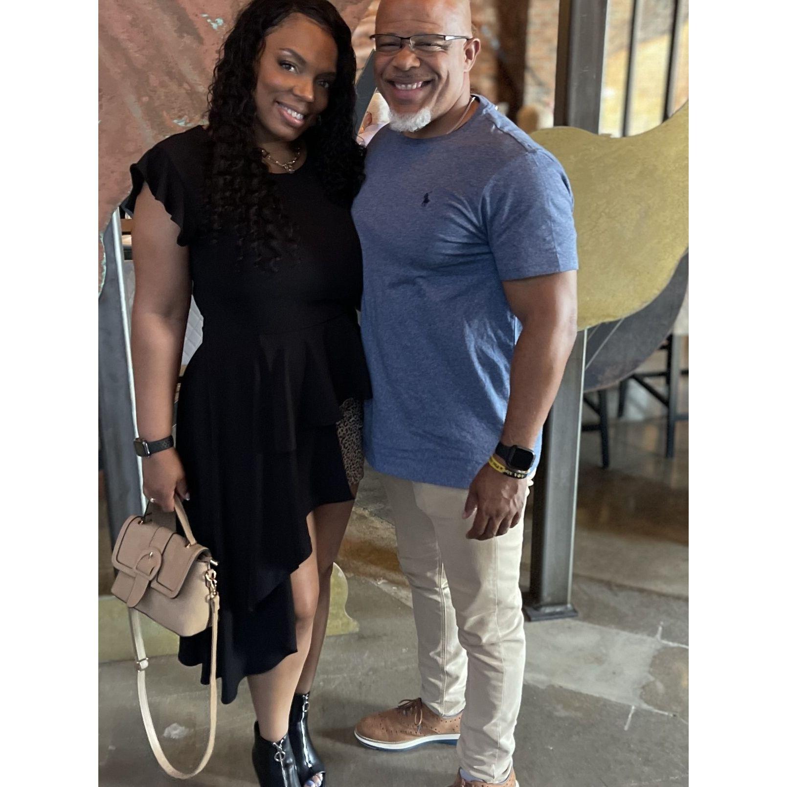 Date night at comedy show