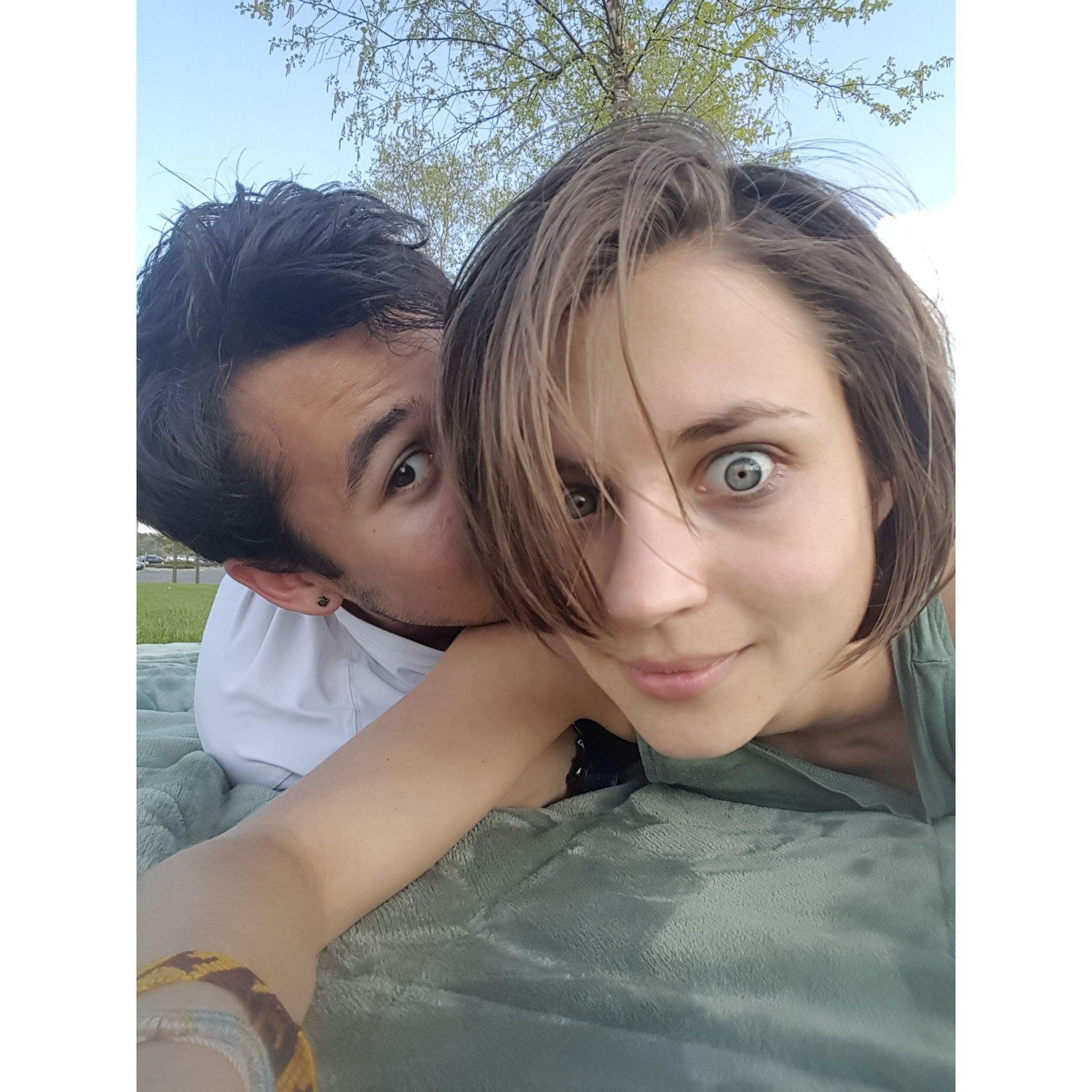 Nothing to see here, just a picnic selfie.