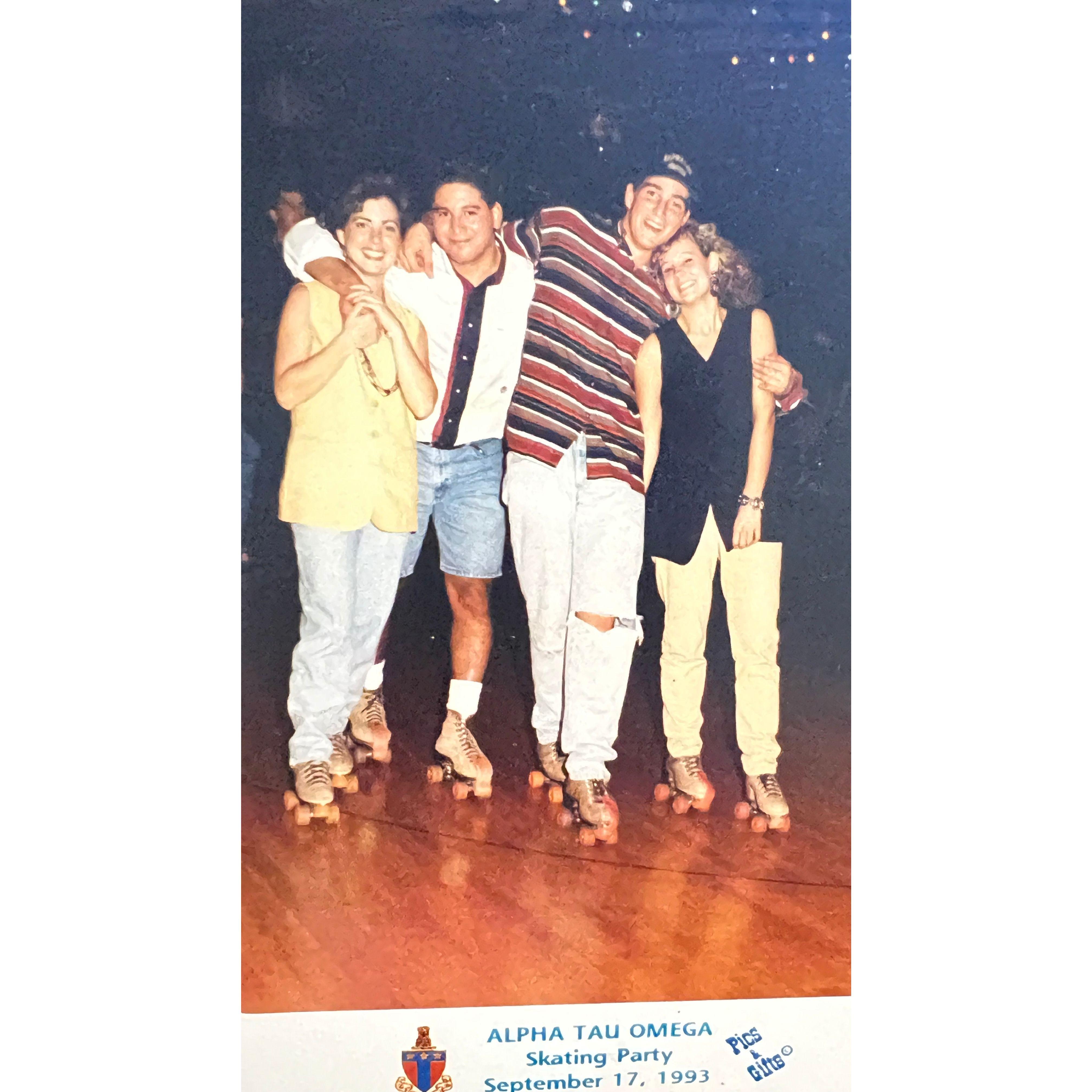 ATO skate party at Baylor... one of our first dates