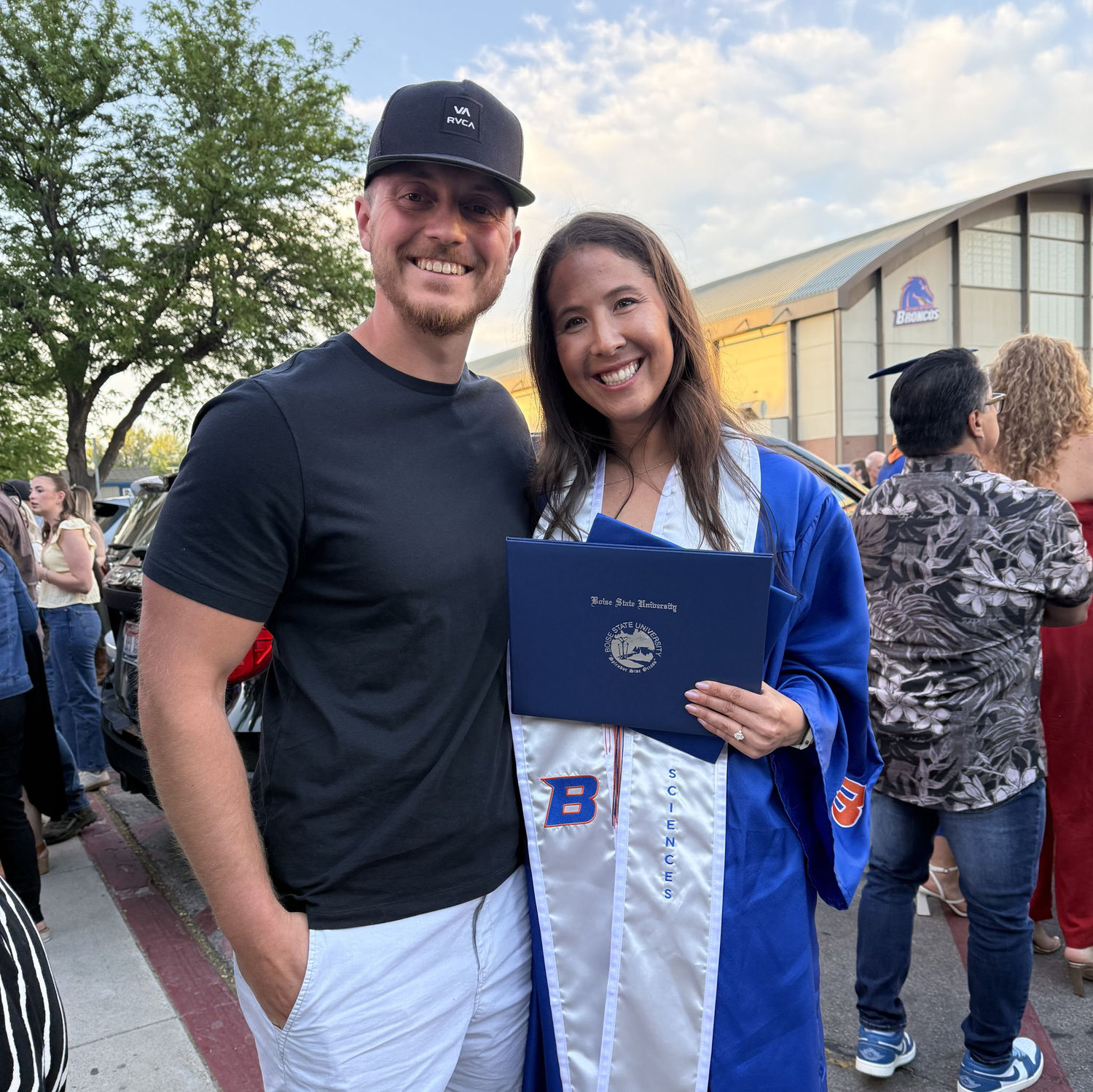 Krista graduating (again) from Boise State.