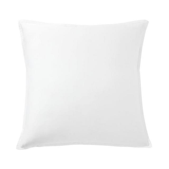 White Casual TENCEL™ Shams, Euro, Set of 3