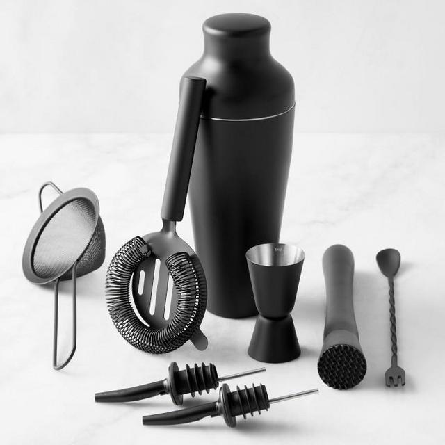 Williams Sonoma 8pc Bar Tools Set, Matte Black