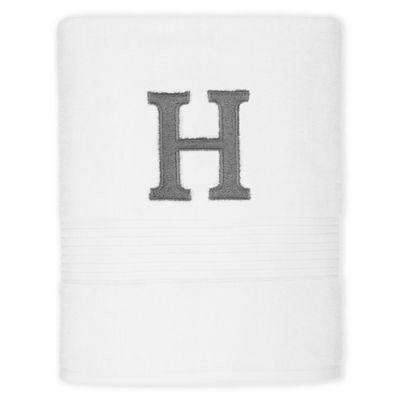 Avanti Monogram Block Letter "H" Bath Towel