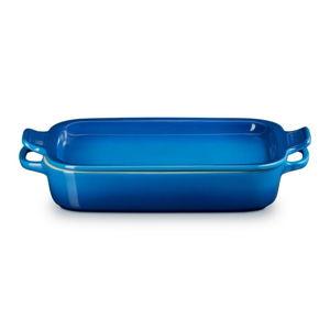Blue Rectangular Dish with Platter Lid