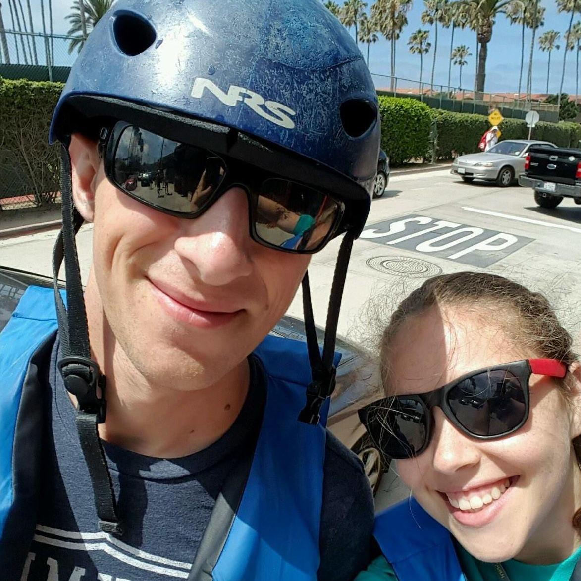 Kayaking in La Jolla for Ericks birthday a few years ago