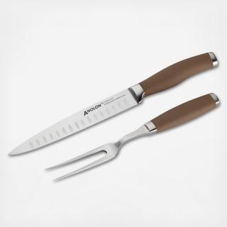 SureGrip Bronze 2-Piece Carving Set