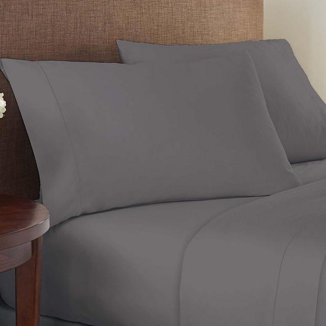 Therapedic® Performance 400-Thread-Count Sateen King Sheet Set in Steel Grey