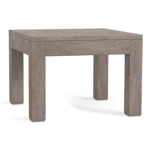 Indio Wood Side Table, Gray Driftwood