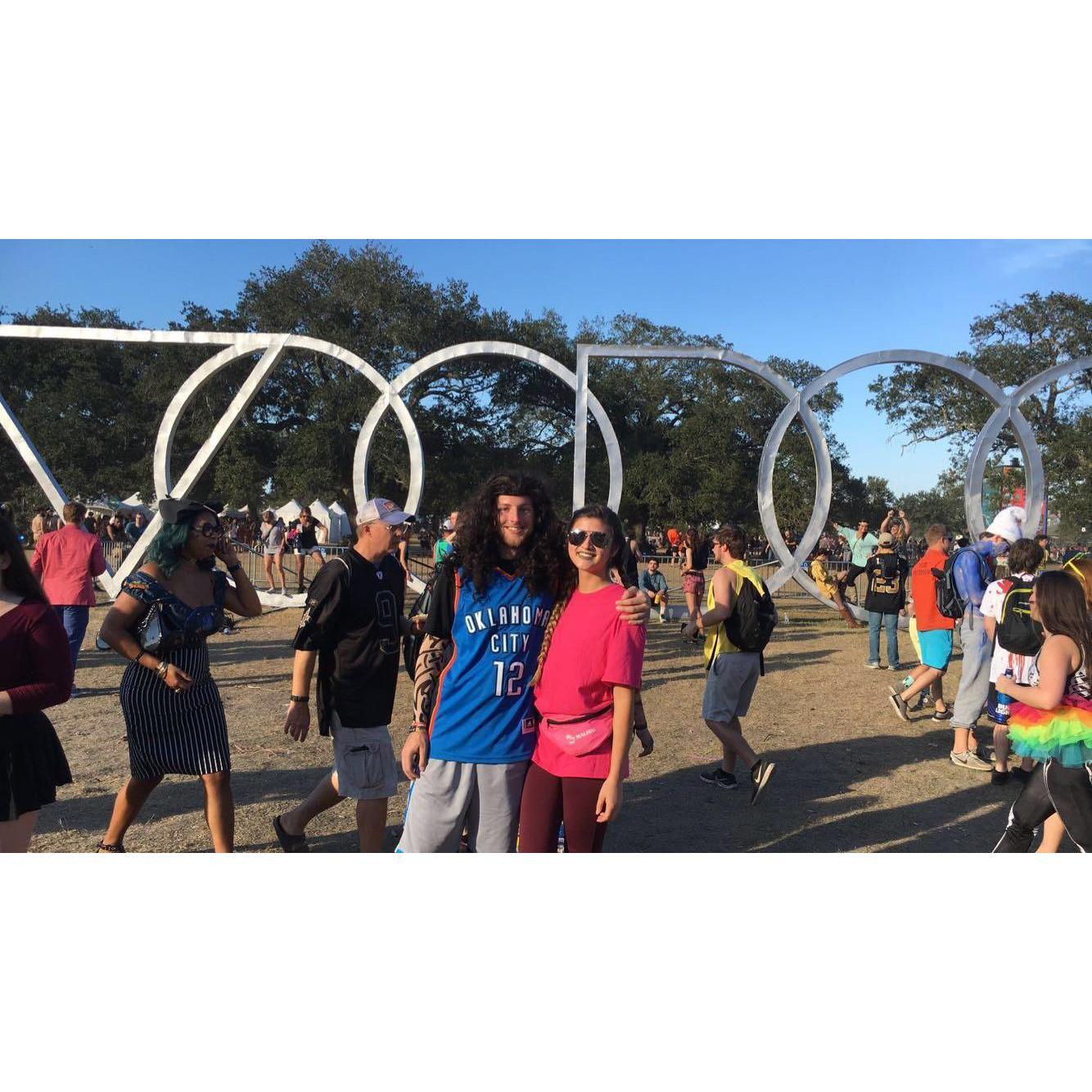 The most spontaneous trip ever taken. Our first music festival, Voodoo, in New Orleans during Halloween weekend 2016.