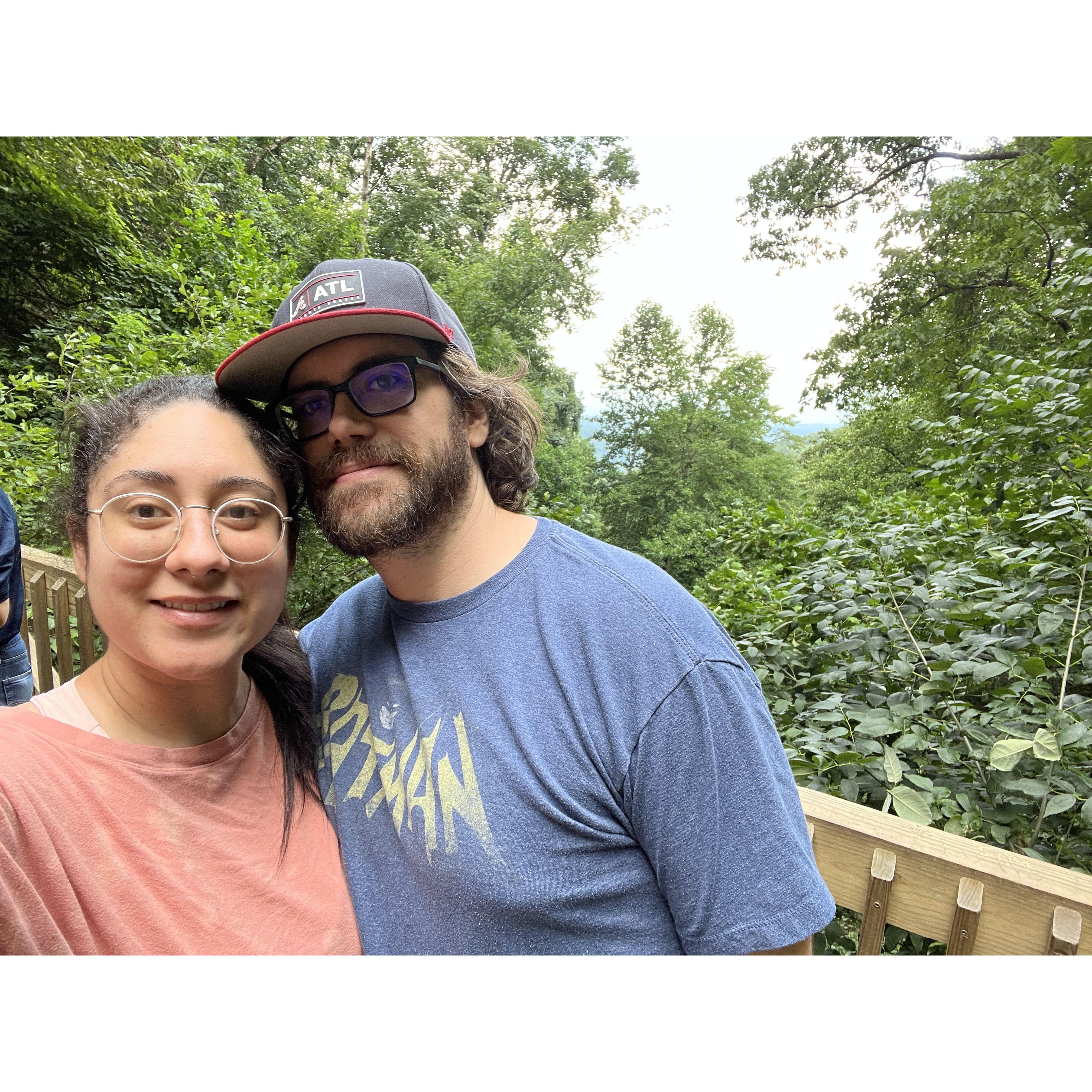 Hiking one of Georgia's mainy rainfalls!