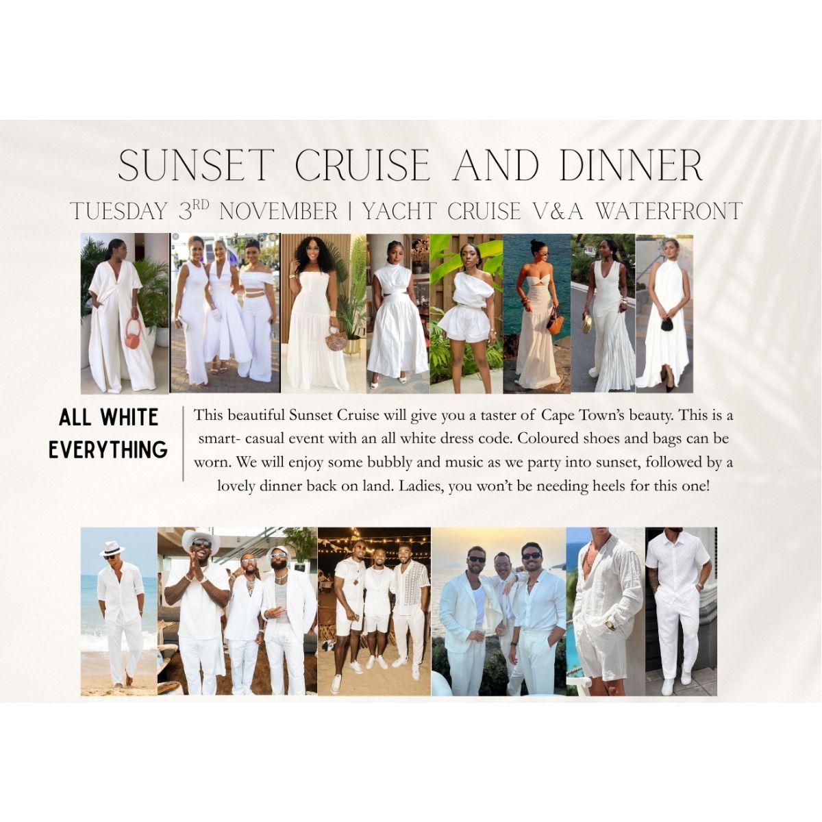 Sunset Cruise- All White