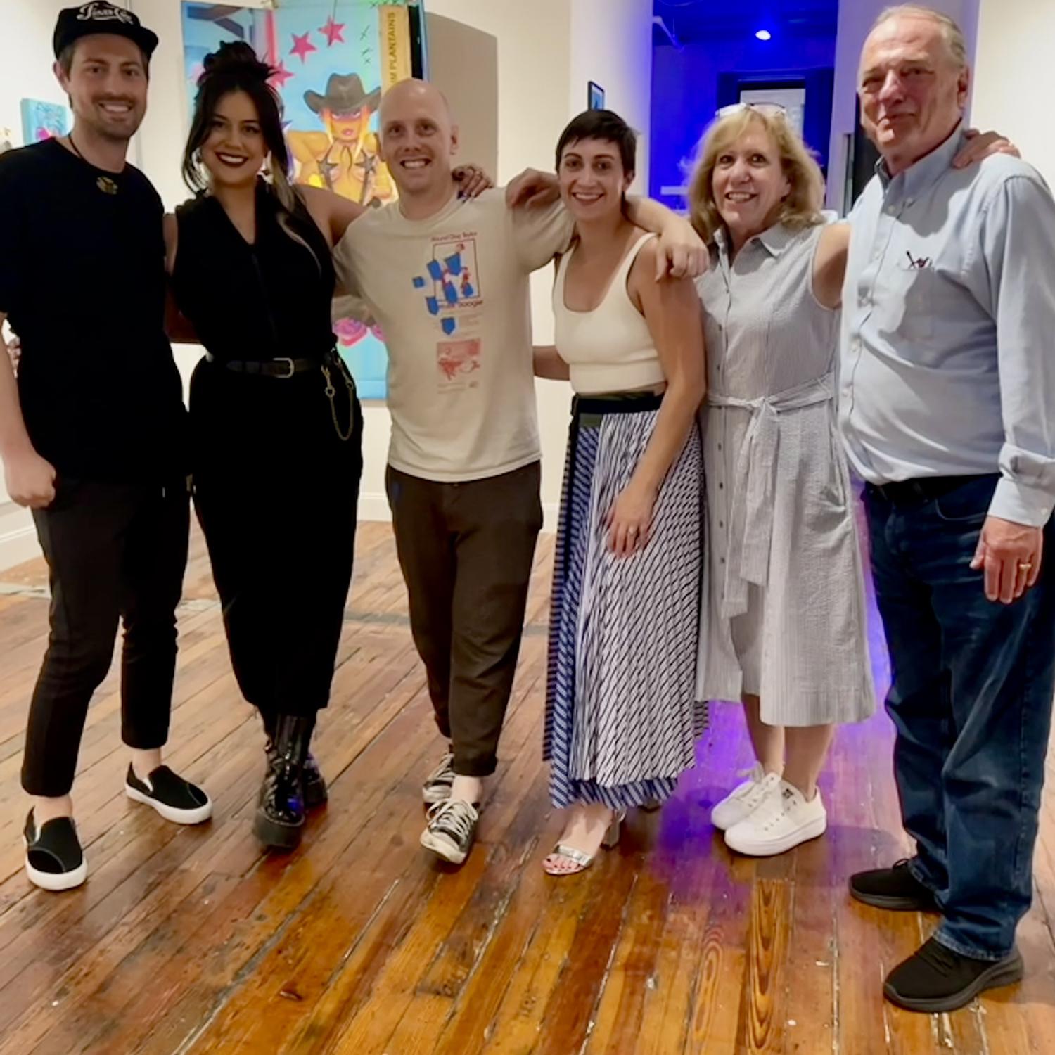 Our friends and family at our Art Gallery opening!