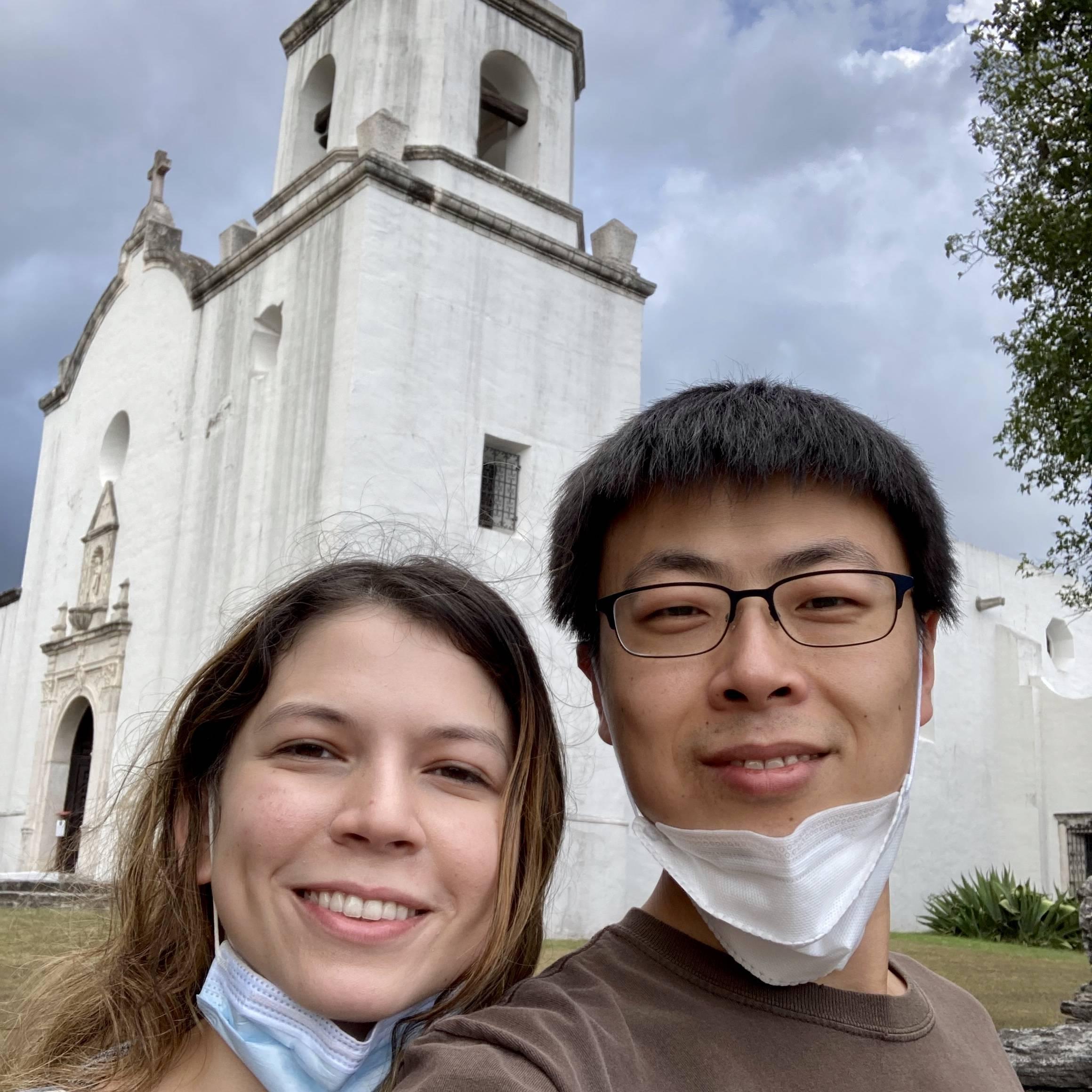 Obligatory pandemic photo when we took day trips to explore Texas