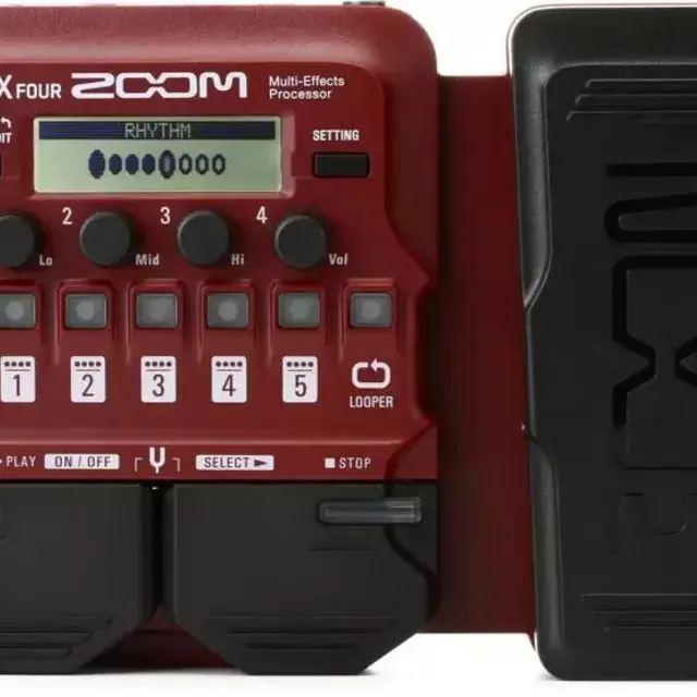 Zoom B1X FOUR Bass Multi-effects Processor with Expression Pedal