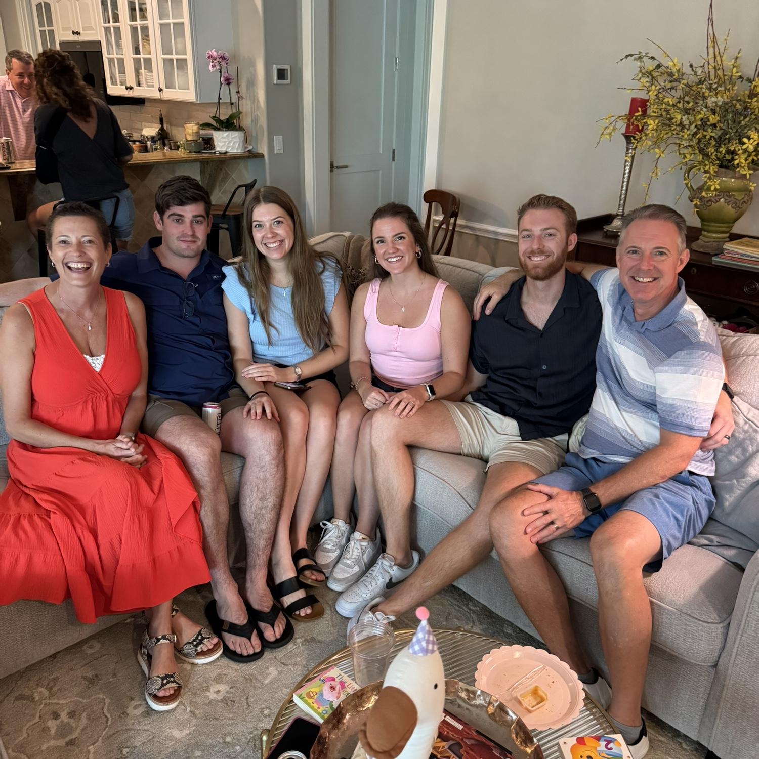 The Pepper gang celebrating Ellie May’s first birthday