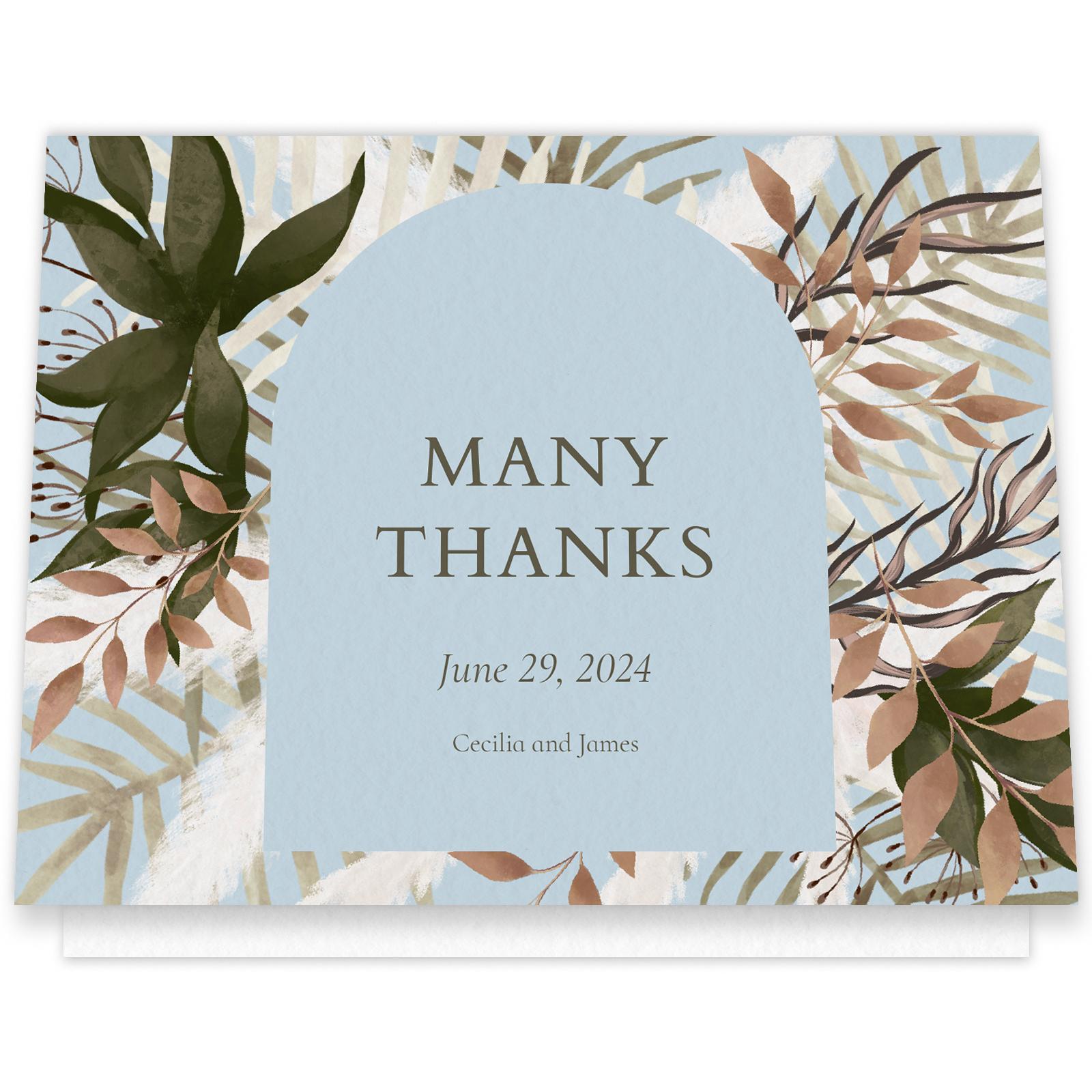 Thankyou！ Segovia Landscape | White | Zola Thank You Cards