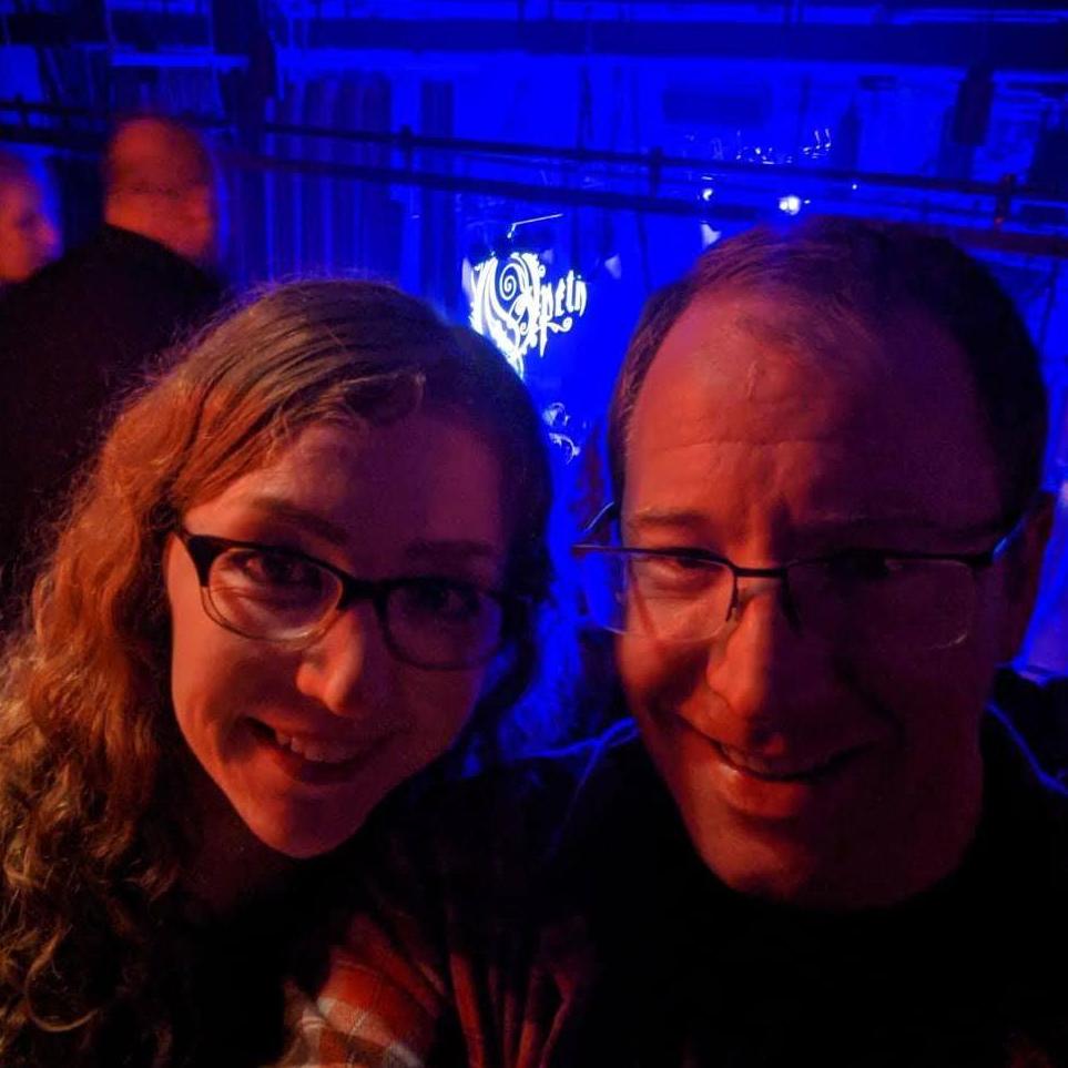 At an Opeth concert - Chad's favorite band