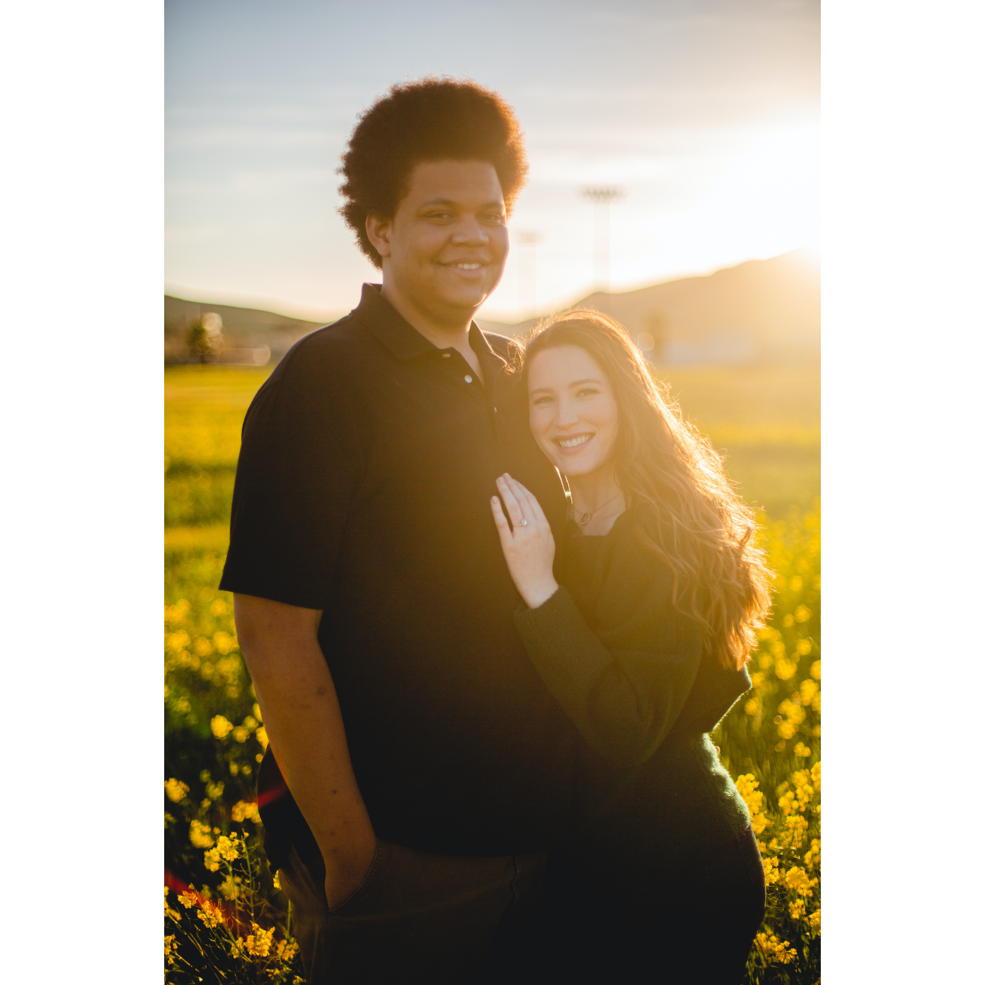 Engagement photo shoot with Justin Laugen Photography, March 2021