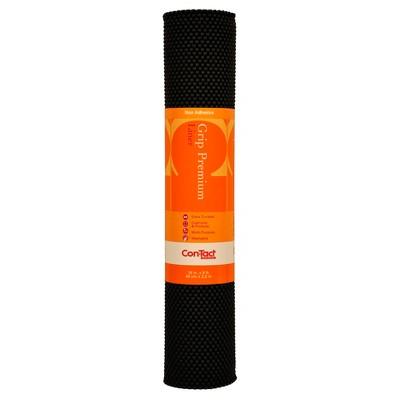 Con-Tact Brand Grip Premium Non-Adhesive Shelf Liner- Thick Grip Black (18&#39;&#39;x 8&#39;)