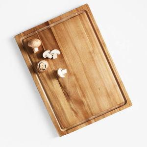 Crate & Barrel Acacia Wood Cutting Board/Cheese Serving Board 16"x16"x0.75" + Reviews | Crate & Barrel