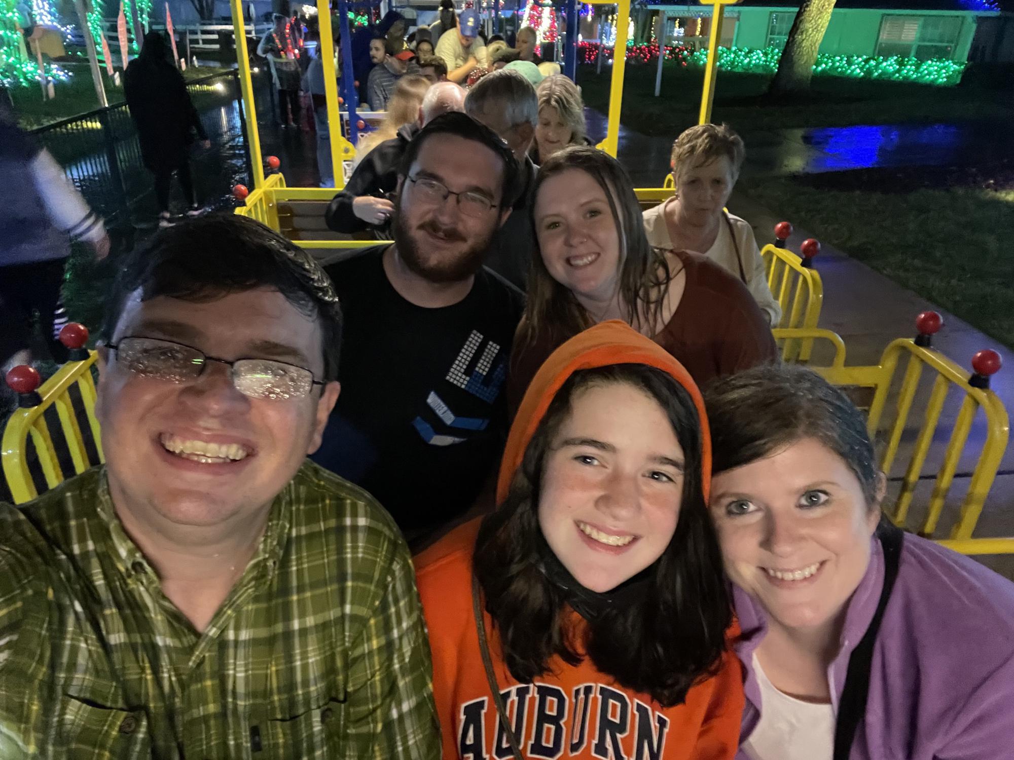 Give the Kids the World Night of a Million Lights with Ashleigh's family