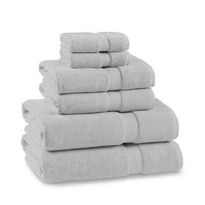 Chambers® Heritage Solid Towel Set, Set of 6, Alpine Grey