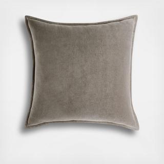 Organic Cotton Velvet Throw Pillow Cover